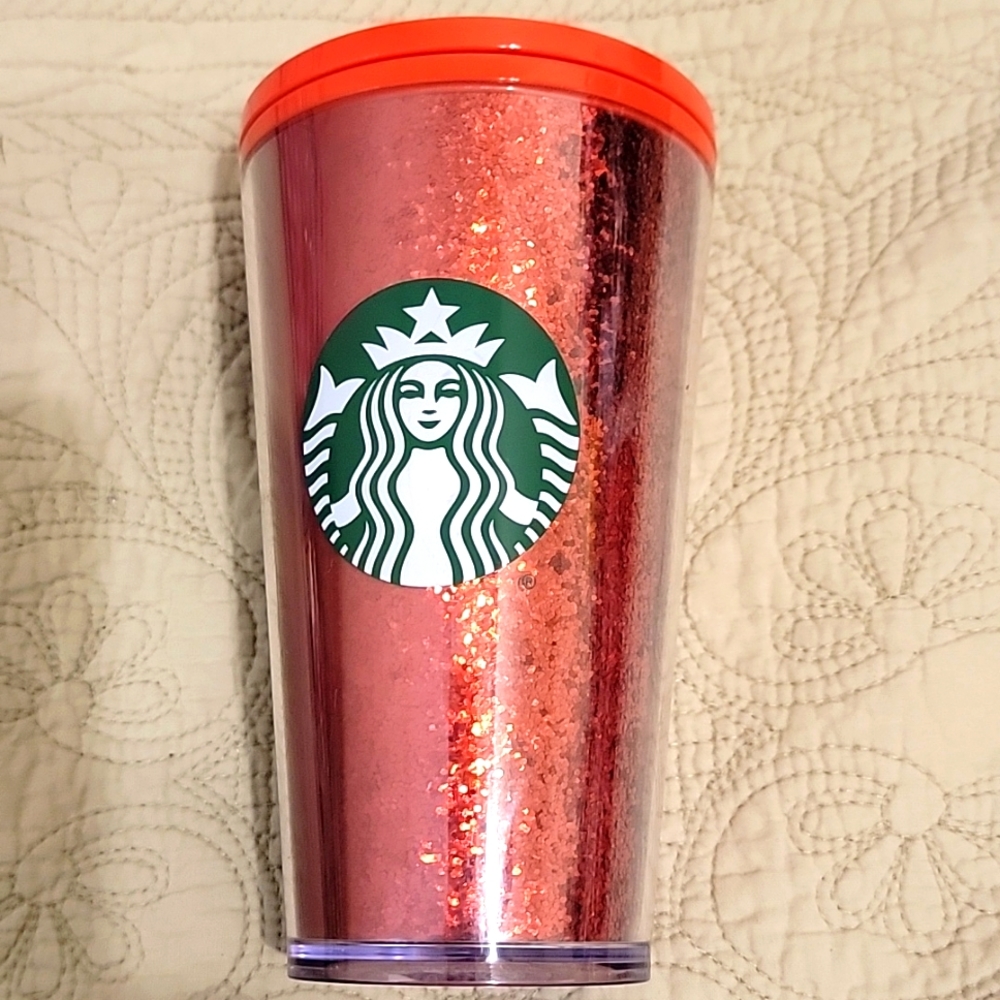 Starbuck red glitter cup